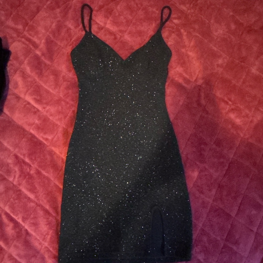 Green Glittery Homecoming Dress
